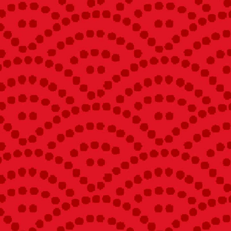 COLEÇÃO ART NOUVEAU - ONDAS FD VERMELHO