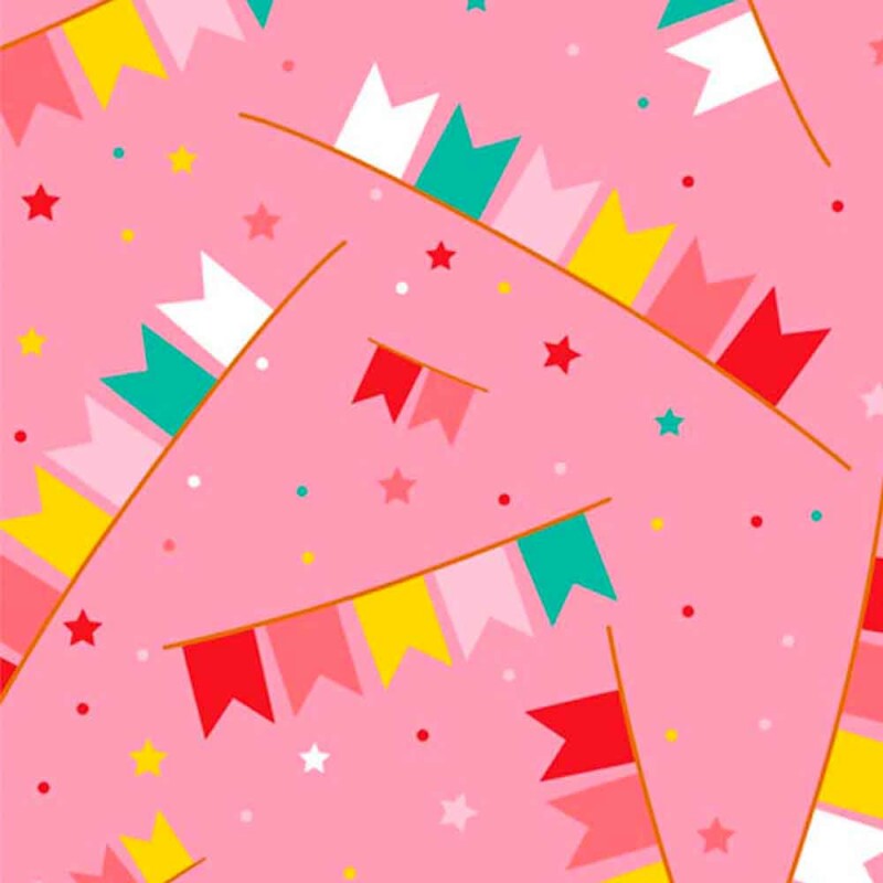 COLEÇÃO FESTA JUNINA 2023 - BANDEIRAS FD ROSA - R