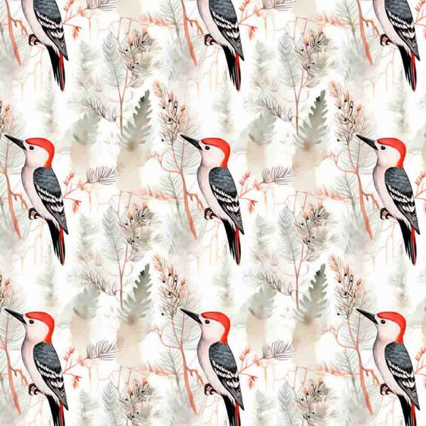 AG25 - SARJA HIDRORREPELENTE - PÁSSAROS - 100% ALGODÃO - 00823/001