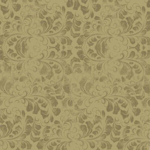 BS - TRICOLINE VINTAGE FLORAL - TEXTURA RAMOS VERDE - 100% ALGODAO - 00107/002