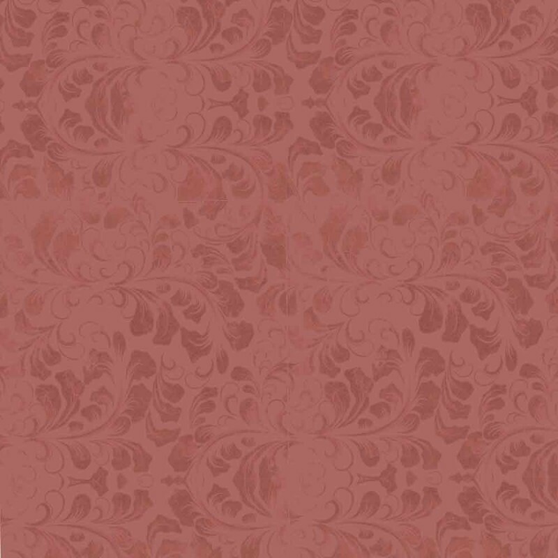 BS - TRICOLINE VINTAGE FLORAL - TEXTURA RAMOS ROSE - 100% ALGODAO - 00107/003
