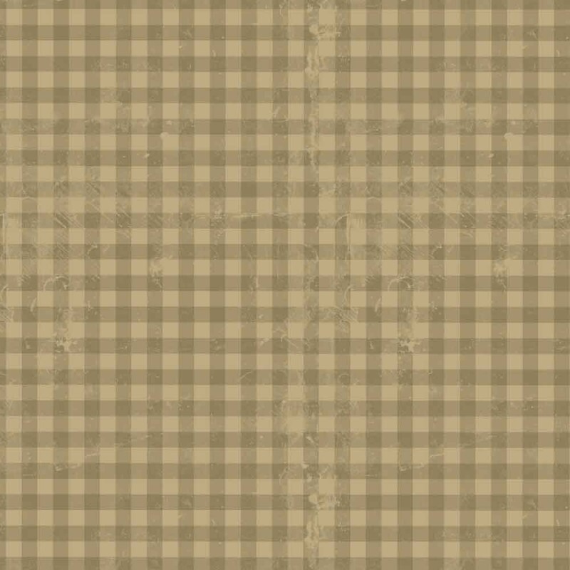 BS - TRICOLINE VINTAGE FLORAL - XADREZ VERDE100% ALGODAO - 00106/002