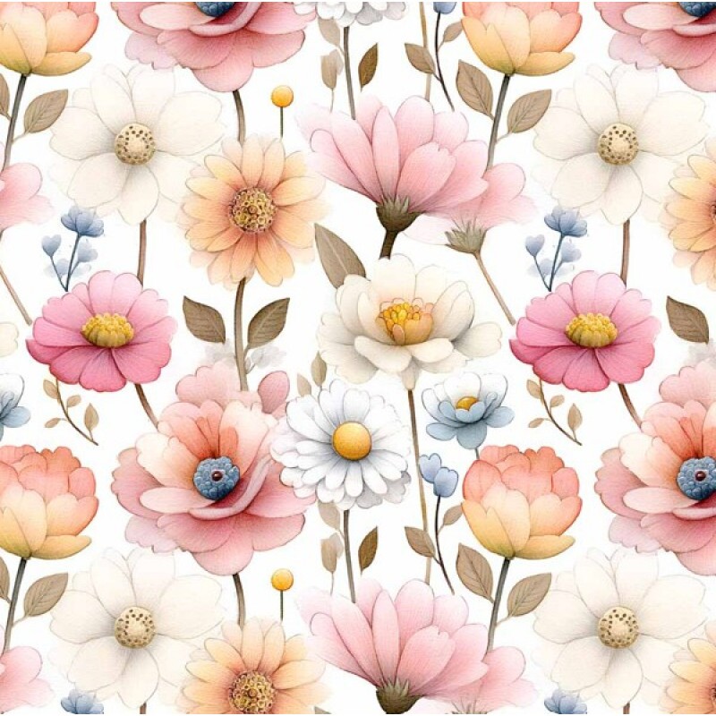 JA26 - TRICOL. COLEÇÃO FLORAL MISSIES - FLORAL - 100% ALGODÃO 04244-001