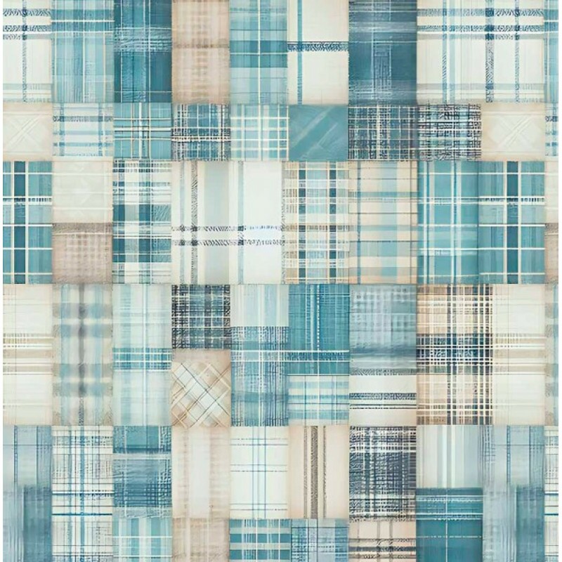 JA26 - TRICOL. COLEÇÃO LE BLEU - PATCHWORK - 100% ALGODÃO - 05614/001