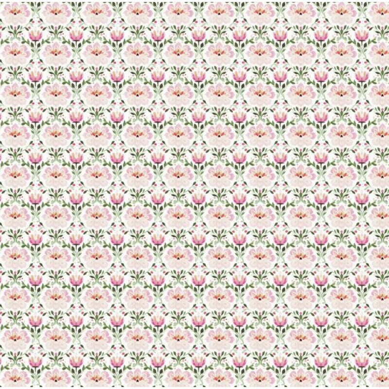 NV26 - TRICOL. COLEÇÃO NYLO BIRDS - FLORAL MENOR - 100% ALGODÃO A9081-001