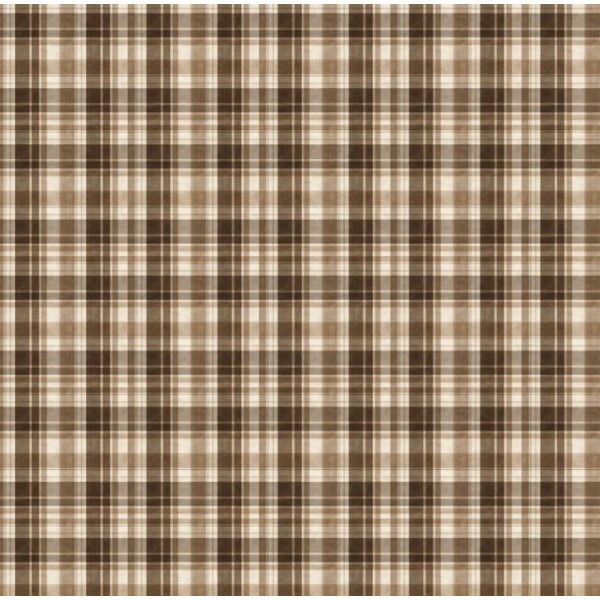 NV26 - TRICOL. COLEÇÃO BROWN PLAID - XADREZ 3 - 100% ALGODÃO A8812-001