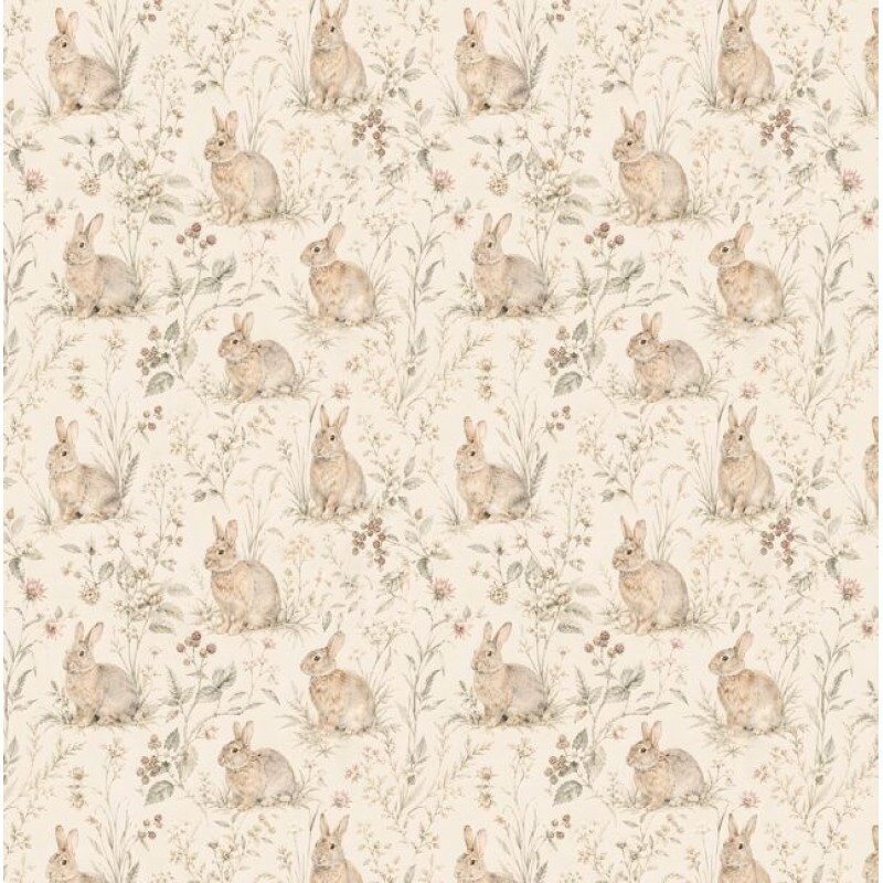 DZ26 - TRICOL. COLEÇÃO JARDIM DES LAPIN - COELHOS - 100% ALGODÃO A9650-001