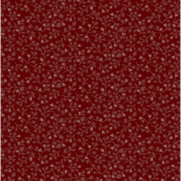JL26-TRICOL. COLEÇÃO FARM SWEET FARM - MILLYTA VERGARA - FLORAL MIUDO BORDO - 100% ALGODÃO A8817-001