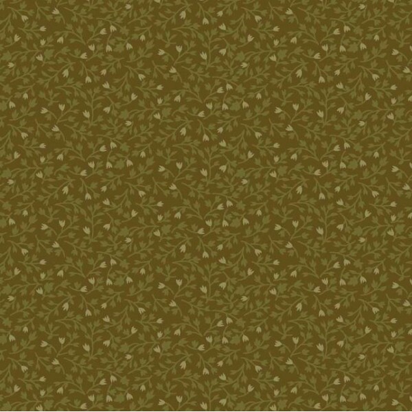 JL26 - TRICOL. COLEÇÃO FARM SWEET FARM - MILLYTA VERGARA - FLORAL MIUDO VERDE - 100% ALGODÃO A8815-001