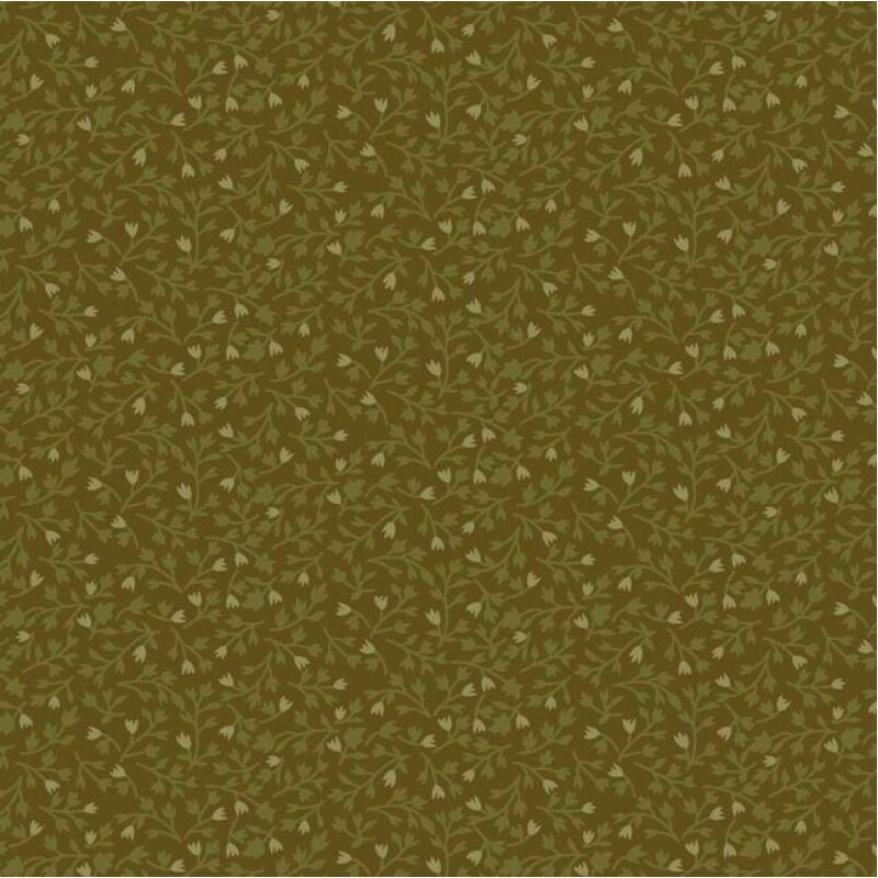 JL26 - TRICOL. COLEÇÃO FARM SWEET FARM - MILLYTA VERGARA - FLORAL MIUDO VERDE - 100% ALGODÃO A8815-001