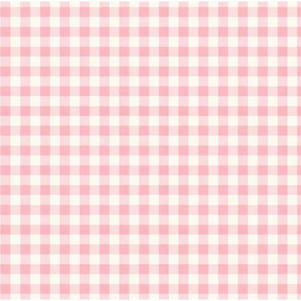 OT26 - TRICOL. COLEÇÃO COUNTRY COTTAGE - XADREZ ROSA - 100% ALGODÃO A8549-001