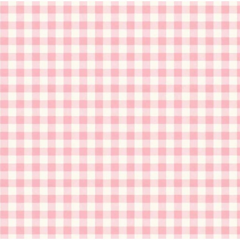OT26 - TRICOL. COLEÇÃO COUNTRY COTTAGE - XADREZ ROSA - 100% ALGODÃO A8549-001