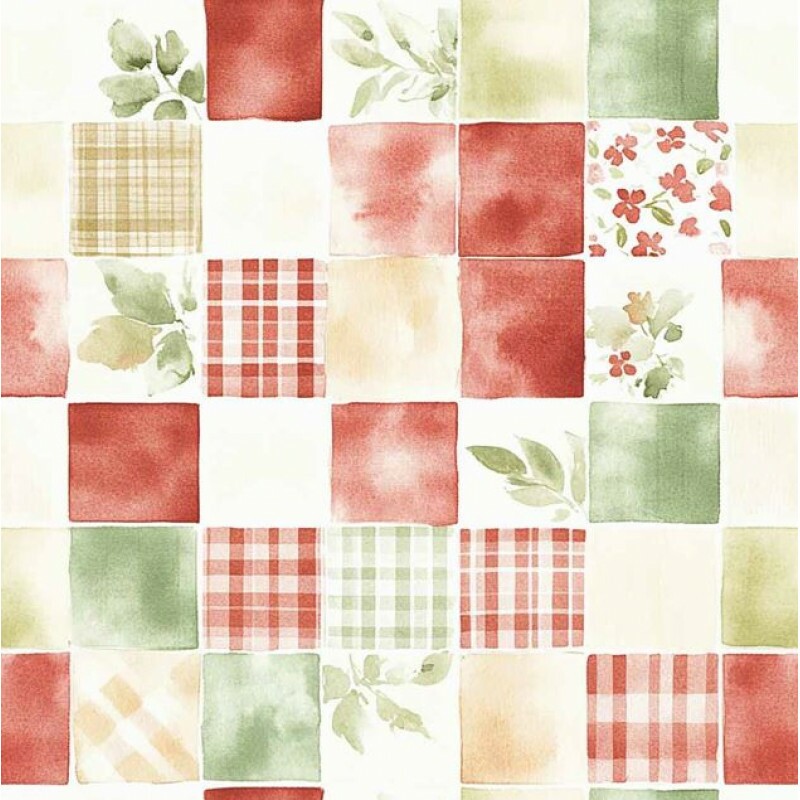 OT26 - TRICOL. COLEÇÃO FALLING APPLES - PATCHWORK - 100% ALGODÃO A8933-001