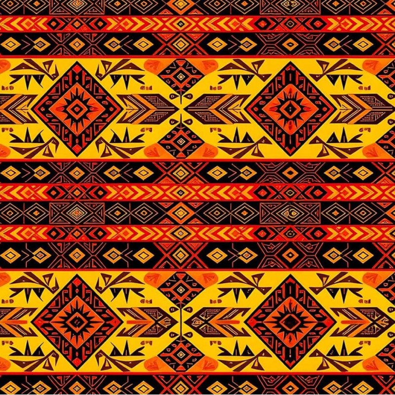 ST26 - TRICOL. COLEÇÃO AFRICA - GOEMETRICO HORIZONTAL COLORIDO - 100% ALGODÃO A7949-001
