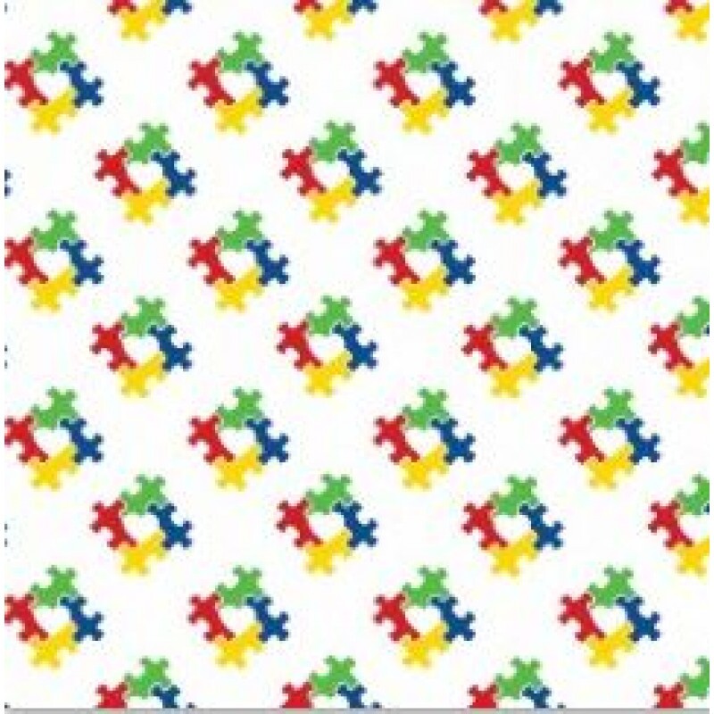ST26 - TRICOL. COLEÇÃO CORES QUE CONECTAM - QUEBRA-CABEÇA FUNDO BRANCO - 100% ALGODÃO A8560-001