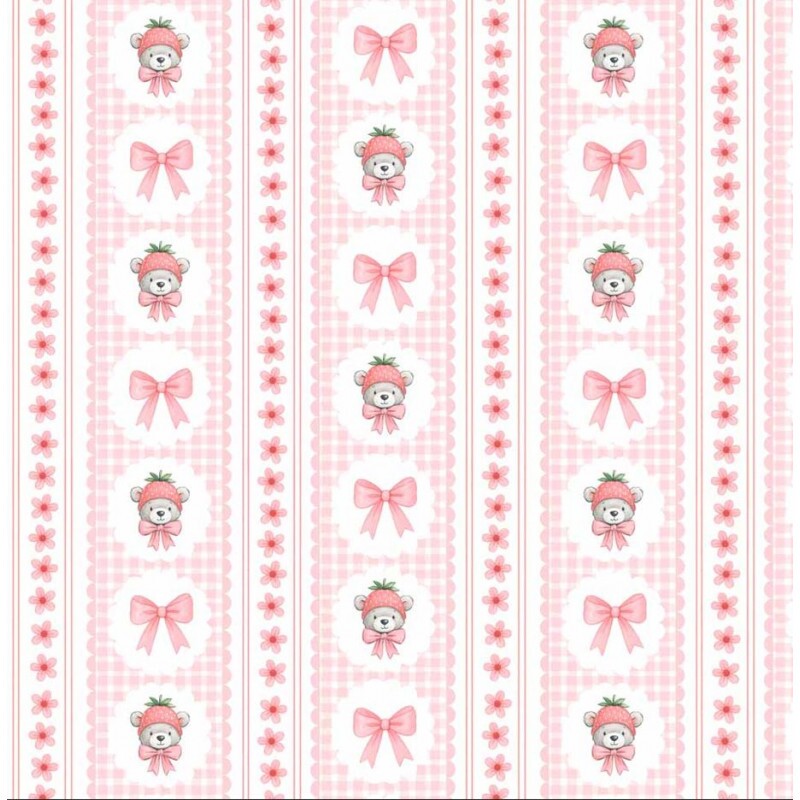 ST26 - TRICOL. COLEÇÃO BERRY TEDDY - LISTRADO VERTICAL - 100% ALGODÃO A8843-001
