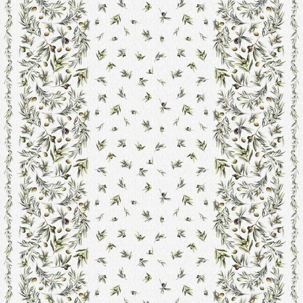 AB26 - SARJA HIDRORREPELENTE COLEÇÃO OLIVA - BARRADO AZEITONAS - 100% ALGODÃO - A2526-001