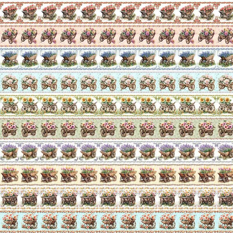 AB26 - TRICOL. COLEÇÃO ALMA CAMPESTRE - BARRADO - 100% ALGODÃO - A2304-001