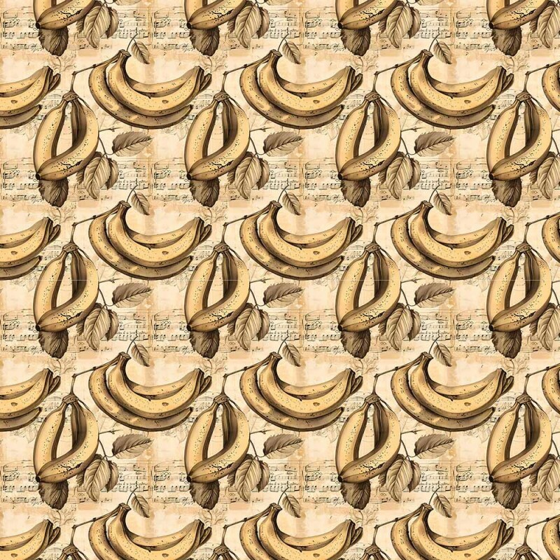 AB26 - TRICOL. COLEÇÃO VINTAGE FRUITS - BANANA - 100% ALGODÃO - A2643-001