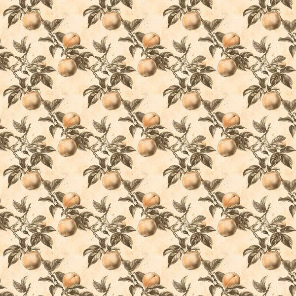 AB26 - TRICOL. COLEÇÃO VINTAGE FRUITS - PESSEGO - 100% ALGODÃO - A2645-001