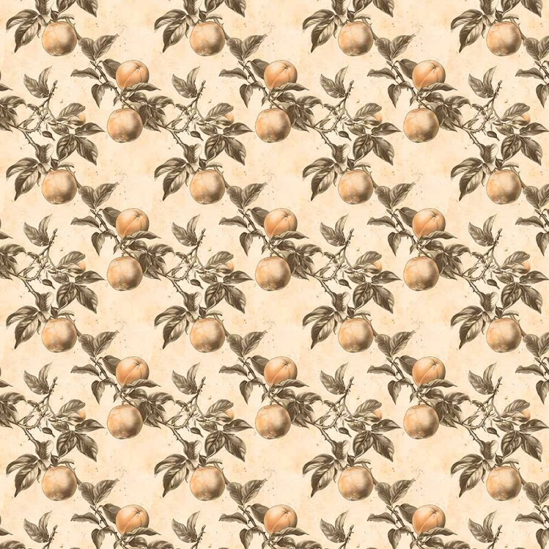 AB26 - TRICOL. COLEÇÃO VINTAGE FRUITS - PESSEGO - 100% ALGODÃO - A2645-001