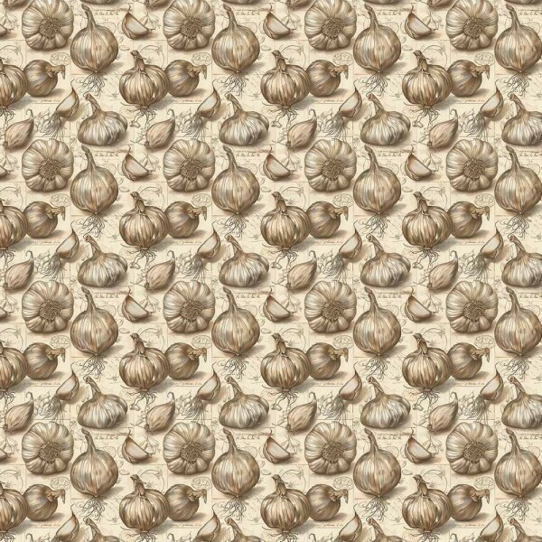 AB26 - TRICOL. COLEÇÃO VEGETABLES - ALHO - 100% ALGODÃO - A2742-001