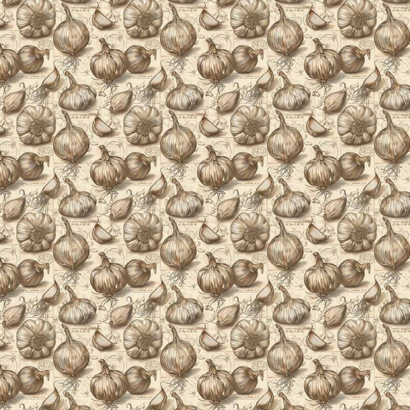 AB26 - TRICOL. COLEÇÃO VEGETABLES - ALHO - 100% ALGODÃO - A2742-001