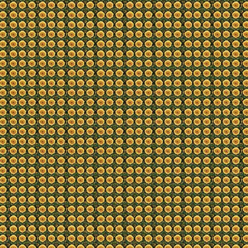 AB26 - TRICOL. COLEÇÃO CAMPO DOURADO - GIRASSOL PEQUENO - 100% ALGODÃO - A2650-001