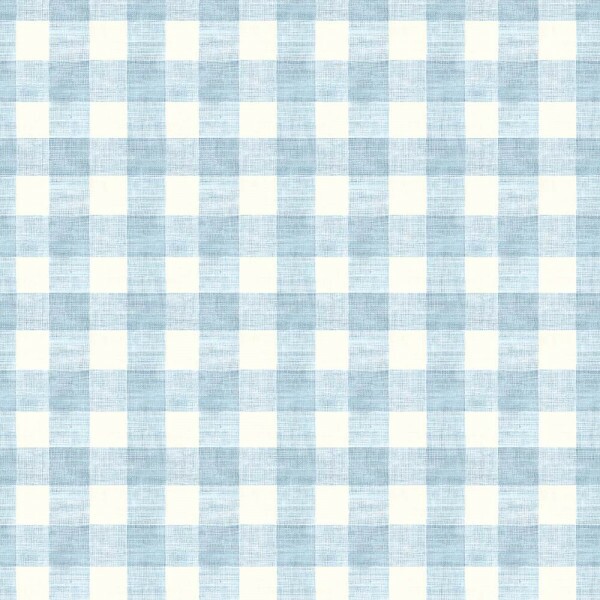 AB26 - SARJA HIDRORREPELENTE COLEÇÃO XADREZ DECORA - XADREZ AZUL - 100% ALGODÃO - A2757-001