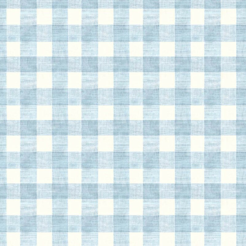 AB26 - SARJA HIDRORREPELENTE COLEÇÃO XADREZ DECORA - XADREZ AZUL - 100% ALGODÃO - A2757-001