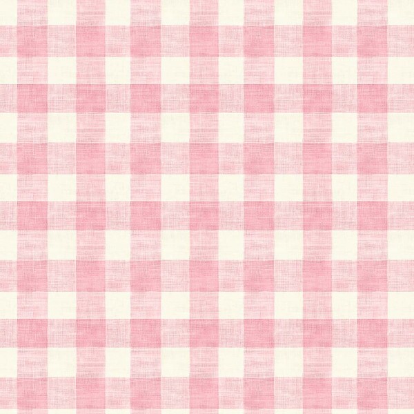 AB26 - SARJA HIDRORREPELENTE COLEÇÃO XADREZ DECORA - XADREZ ROSA - 100% ALGODÃO - A2755-001