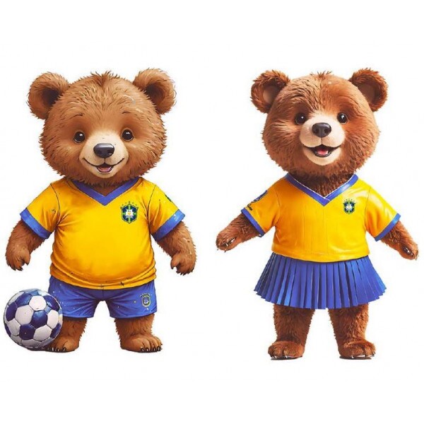 TRANSFER TEXTIL PASSE E CRIE - COPA 12 - KIT COM 5 FOLHAS
