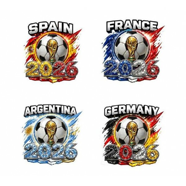 TRANSFER TEXTIL PASSE E CRIE - COPA 3 - KIT COM 5 FOLHAS