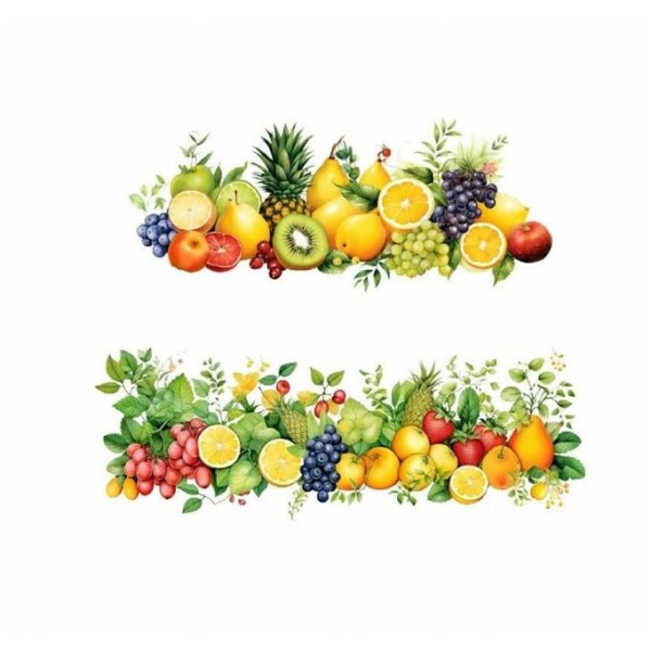 TRANSFER TEXTIL PASSE E CRIE - FRUTAS