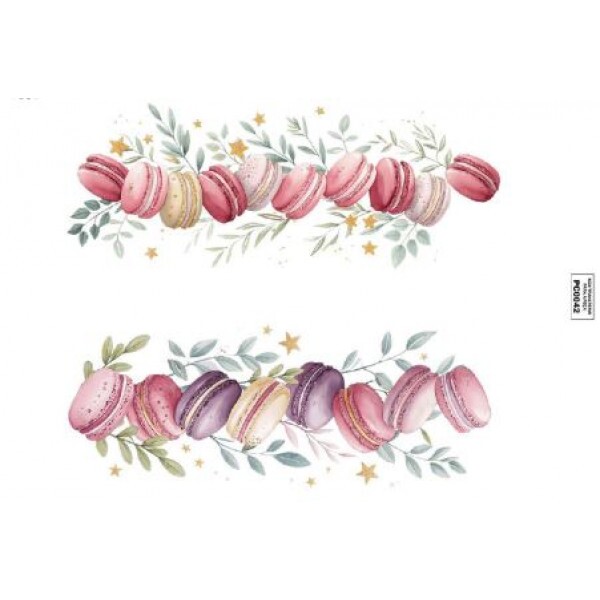 TRANSFER TEXTIL PASSE E CRIE - MACARON