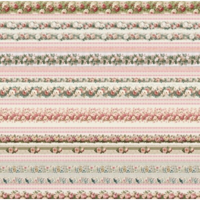 JA26 - TRICOL. COLEÇÃO BARRADOS - FLORAL ELEGANCE - 100% ALGODÃO - A0011-001