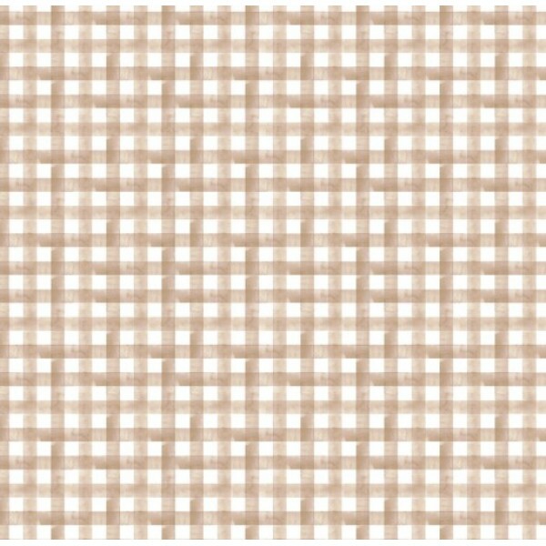 MR26 - TRICOL. COLEÇÃO DUPLA FOFURA - XADREZ BEGE - 100% ALGODÃO - A2240-001