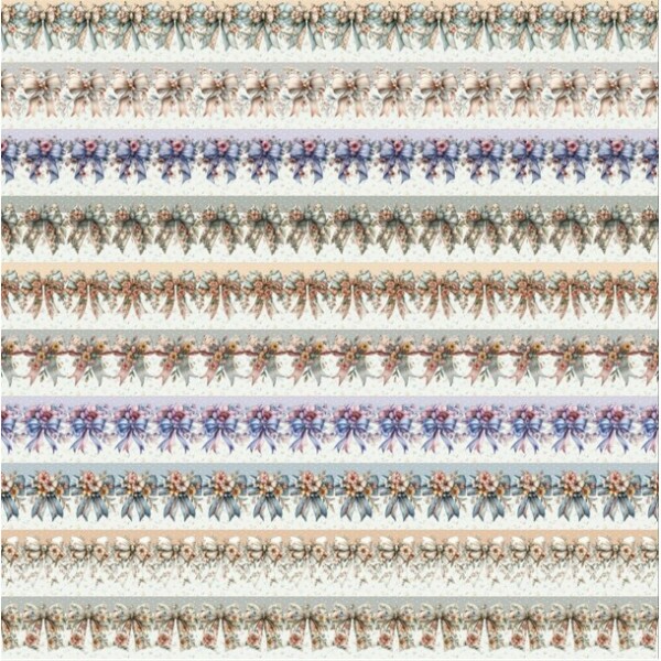 MR26 - TRICOL. COLEÇÃO BARRADOS - LAÇOS - 100% ALGODÃO - A1538-001