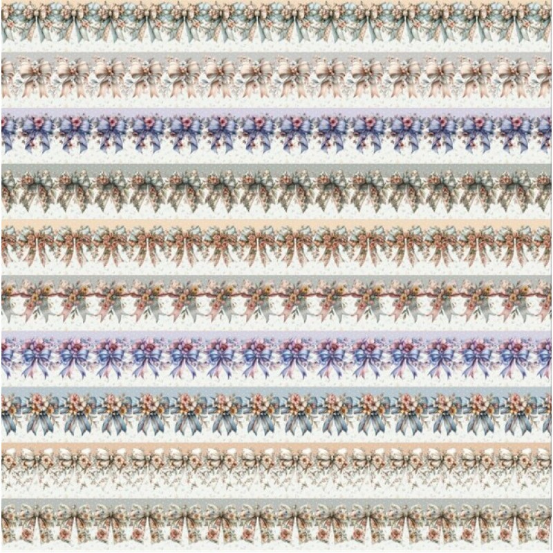 MR26 - TRICOL. COLEÇÃO BARRADOS - LAÇOS - 100% ALGODÃO - A1538-001