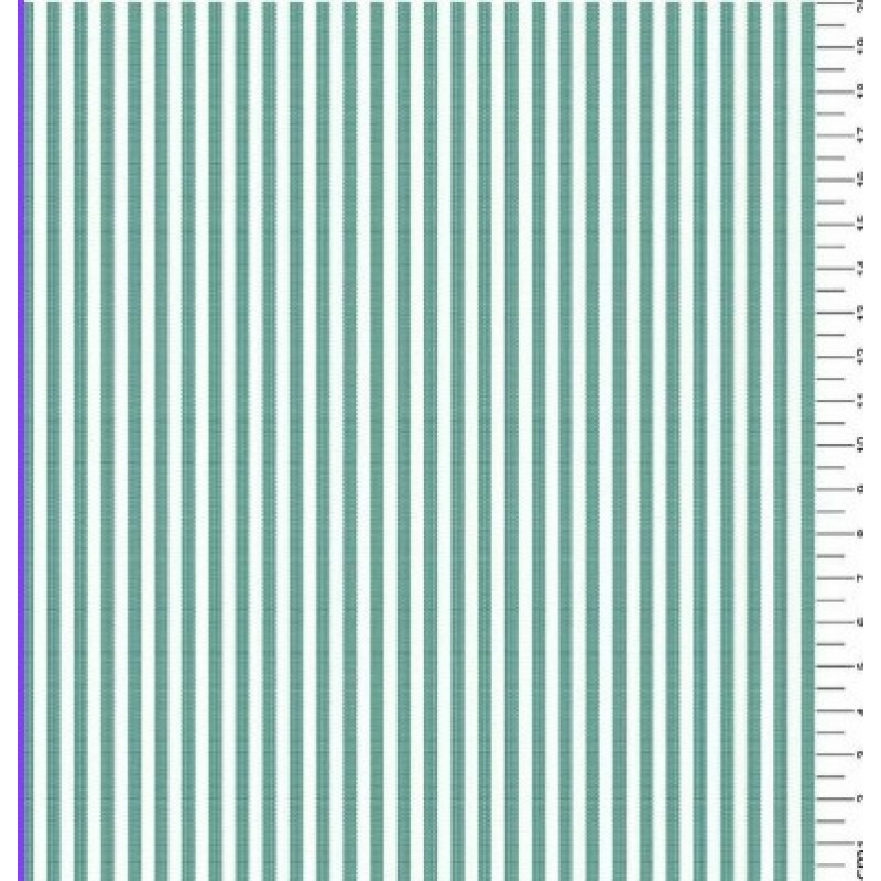 TRICOLINE FIO TINTO LISTRADO 3 MM VERDE BANDEIRA - 100% ALGODÃO