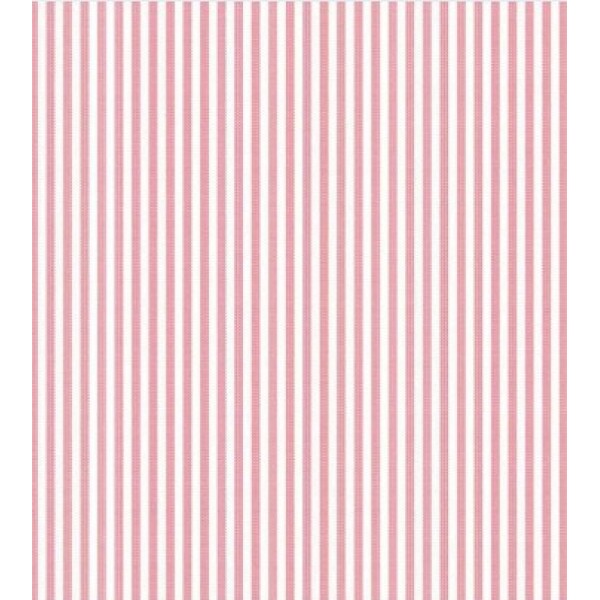 TRICOLINE FIO TINTO LISTRADO 5 MM VERMELHO CLARO - 100% ALGODÃO