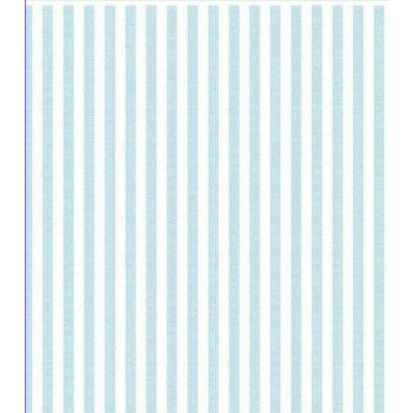 TRICOLINE FIO TINTO LISTRADO 5 MM TURQUESA - 100% ALGODÃO