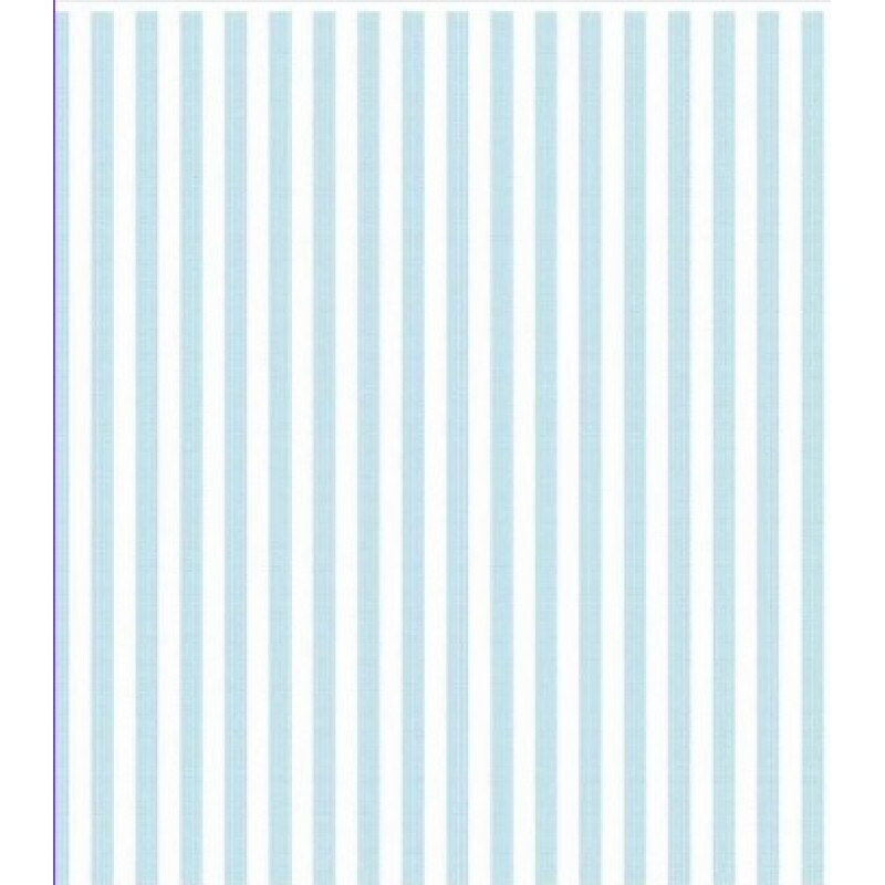 TRICOLINE FIO TINTO LISTRADO 5 MM TURQUESA - 100% ALGODÃO