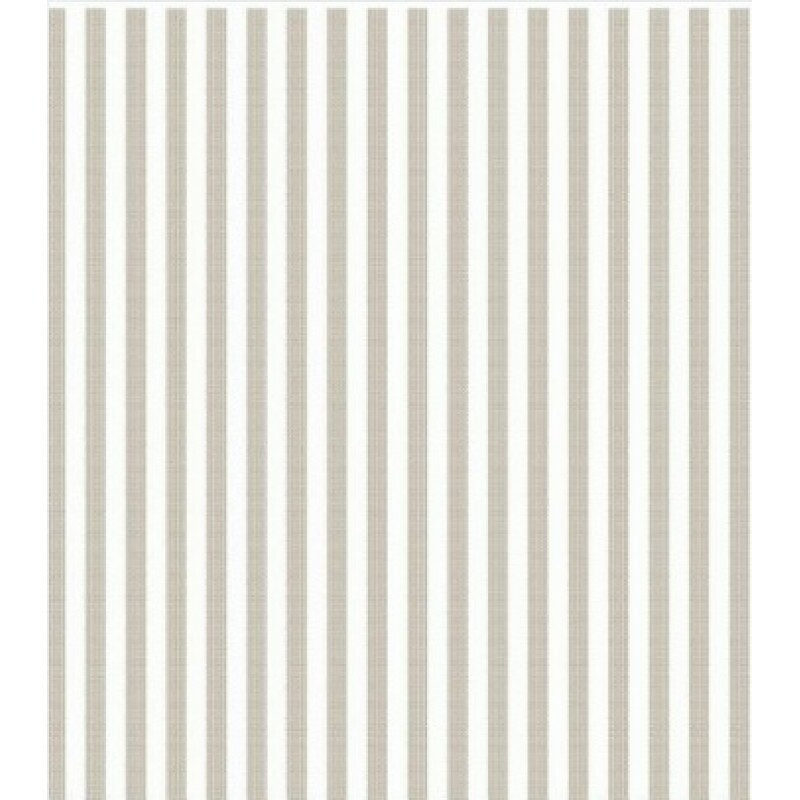 TRICOLINE FIO TINTO LISTRADO 5 MM BEGE ESCURO - 100% ALGODÃO