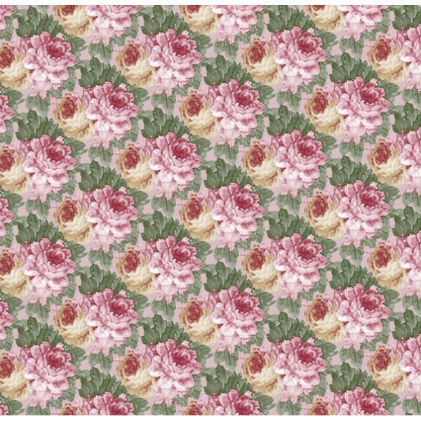 COLEÇÃO SECRET GARDEN - MILLYTA VERGARA - ROSAS MEDIA FD ROSE- (75563 - VAR,06 ) - C