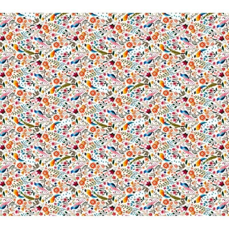 COLEÇÃO PASSAROS - SARJA DIGITAL EST. HIDRORREPELENTE - PASSAROS - 85321-001