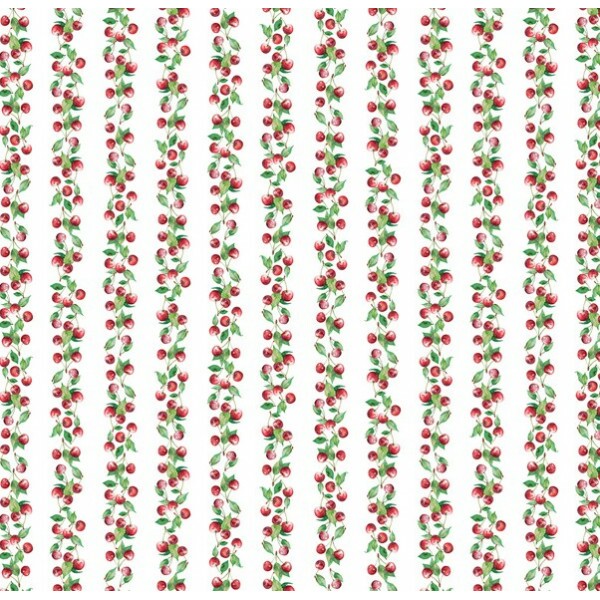 COLEÇÃO CAPSULA CHERRIES - SARJA DIGITAL EST. HIDRORREPELENTE - BARRADO DE CEREJAS- ( 87336 var,01 ) - C