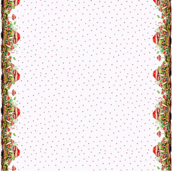 COLEÇÃO COGUMELOS - SARJA DIGITAL EST. HIDRORREPELENTE - BARRADO COGUMELO - AG4 -  90705-01 C