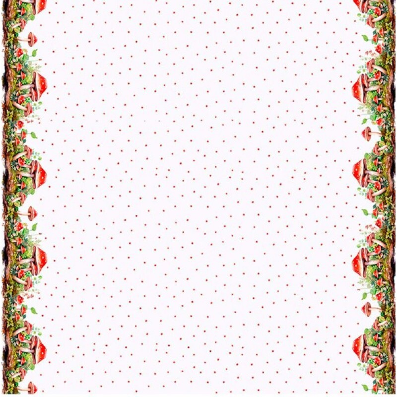 COLEÇÃO COGUMELOS - SARJA DIGITAL EST. HIDRORREPELENTE - BARRADO COGUMELO - AG4 -  90705-01 C