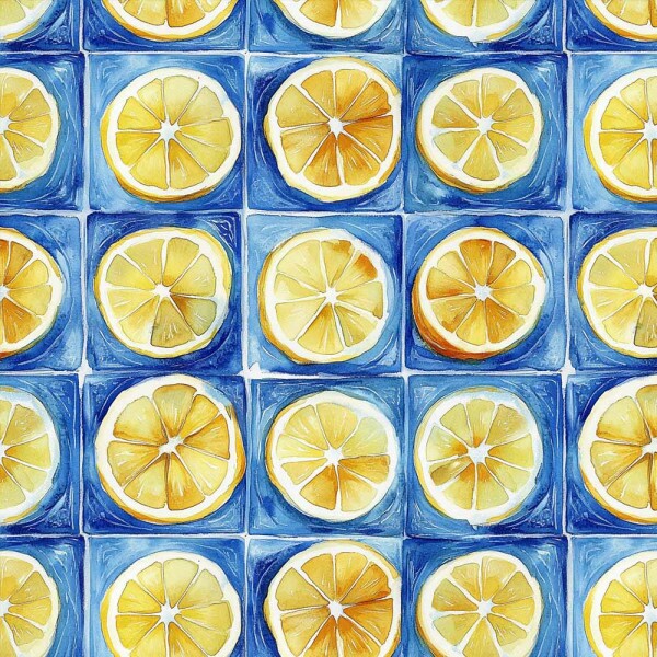 AG26 - TRICOL. COLEÇÃO LEMON - LIMÃO GEOMÉTRICO - 100% ALGODÃO A6689-001
